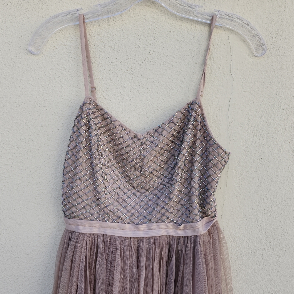 Needle & Thread Copellia Embellished Ballet Tulle Dress in Dust Lilac - Picture 4 of 10